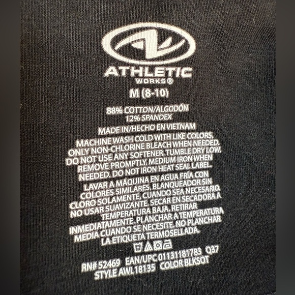 ATHLETIC Works Black Yoga joggers Pants/size M - Picture 7 of 8